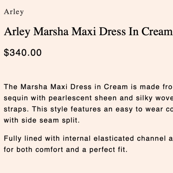 Arley Marsha Maxi Dress In Cream - Picture 10 of 11